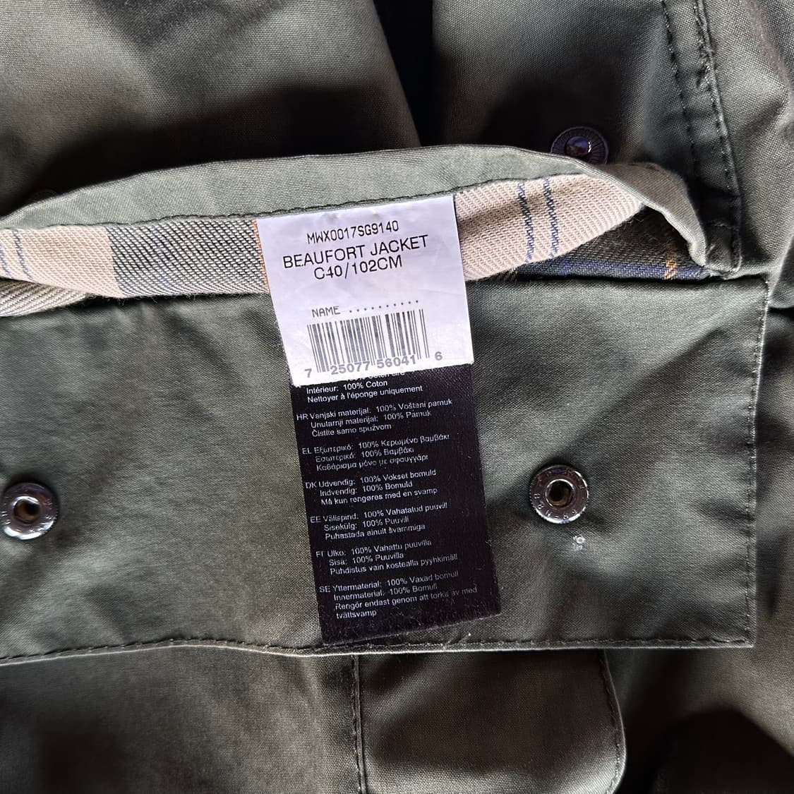 [L]바버 Barbour 뷰포트 왁스 자켓 상품이미지10