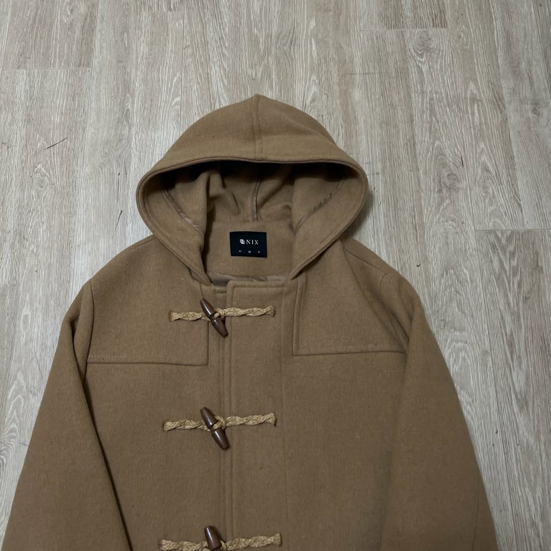 닉스 스탠다드 후드 더플 떡볶이코트 S/90  상품이미지2