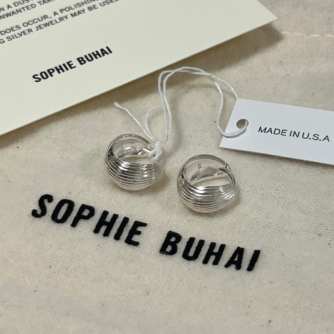 소피부하이 26ss 리버시블 힌지 후프 귀걸이/실버 상품이미지1