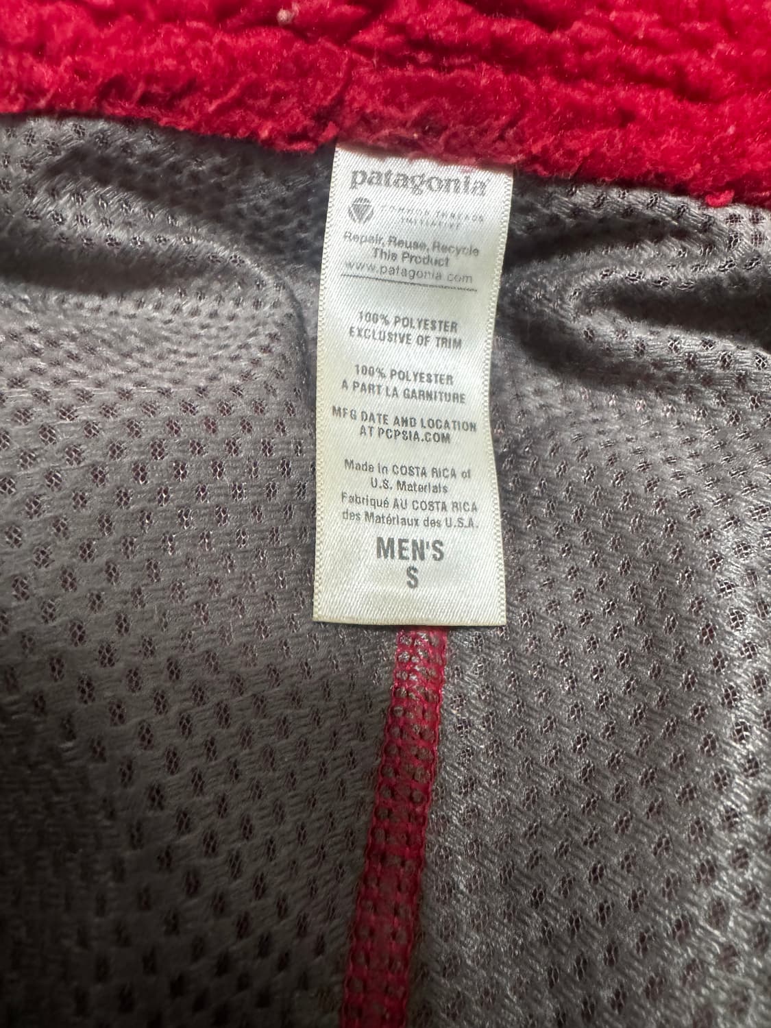 [S] 11's 파타고니아 레트로 X 파일 플리스 레드 상품이미지7