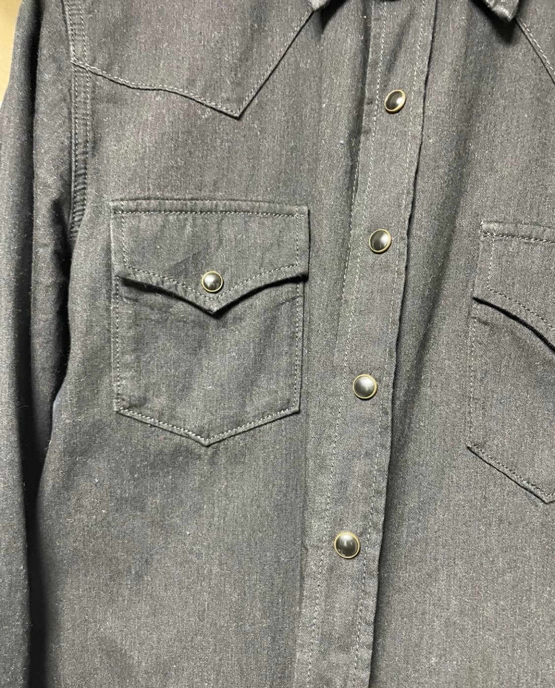 Saint Laurent 생로랑 웨스턴 데님 셔츠 (Denim Black 상품이미지4