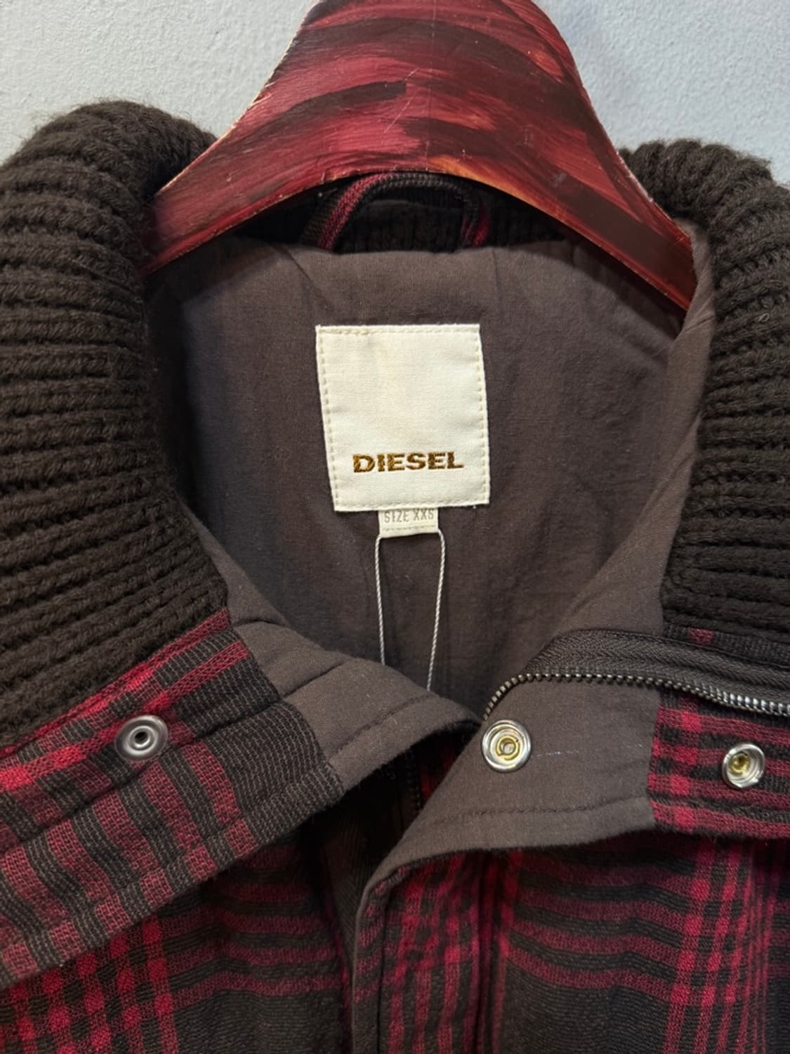 디젤 체크 자켓 상품이미지4