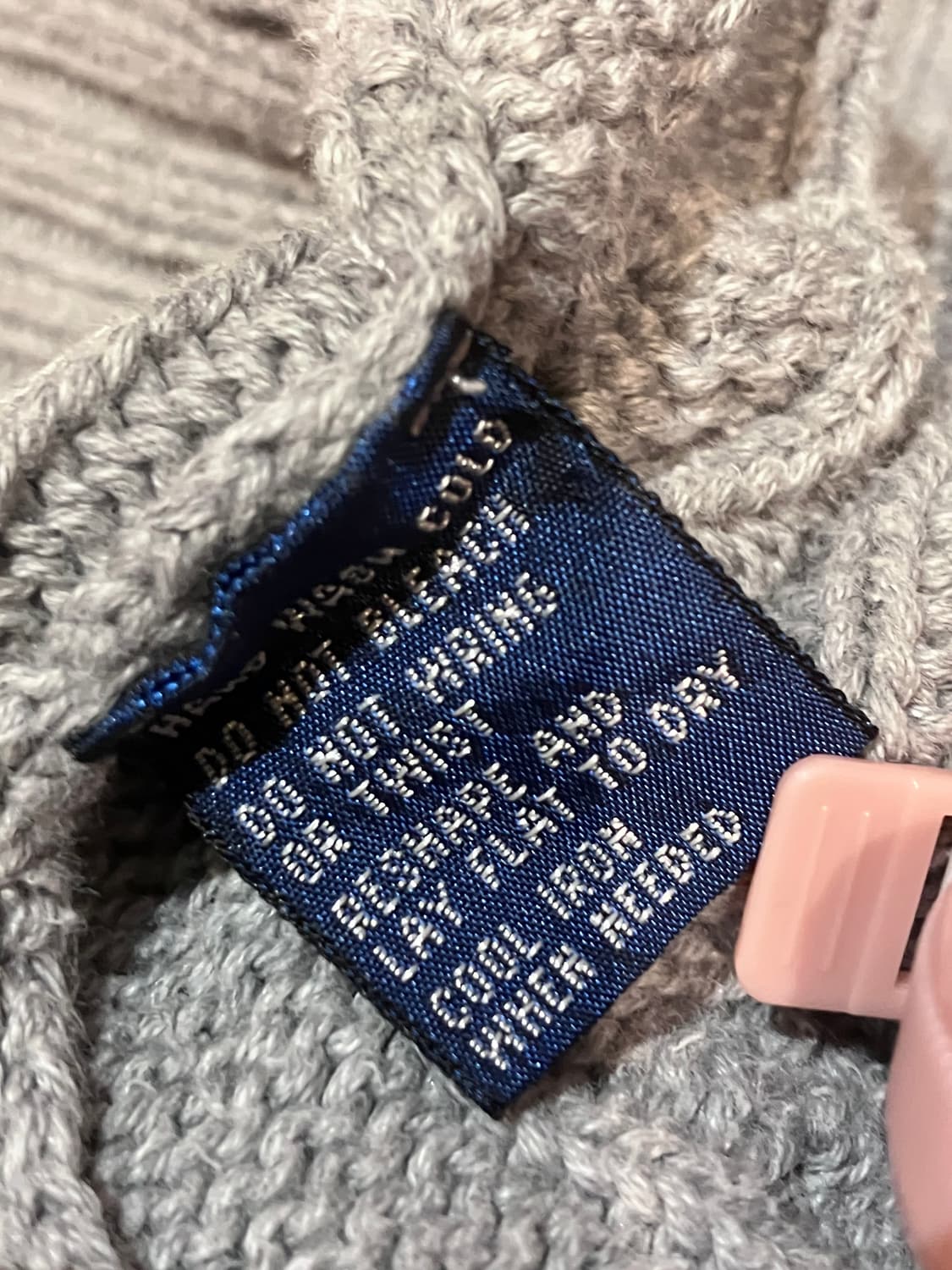 폴로 랄프로렌 브이넥 꽈배기 니트 그레이 L  #csz4160 상품이미지5