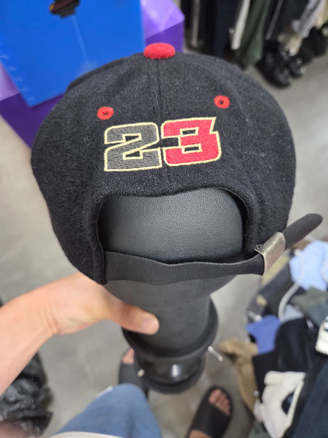 나이키 삼나스포츠 빈티지 올드스쿨 점프맨 조던 플리스 모자 L 상품이미지3