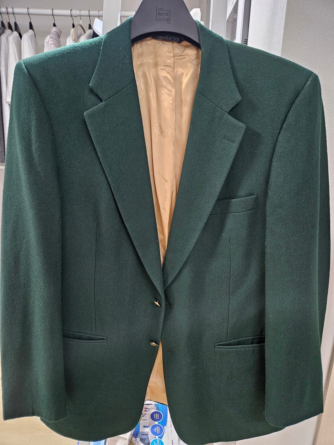 버버리 클래식 딥 그린 금장 블레이저 상품이미지1