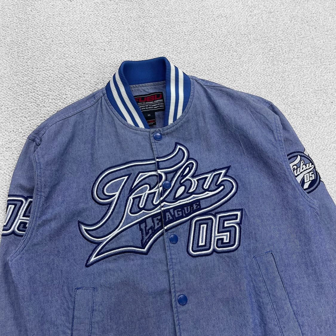 후부 Fubu 올드스쿨 빅 로고 데님 바시티 자켓 상품이미지2