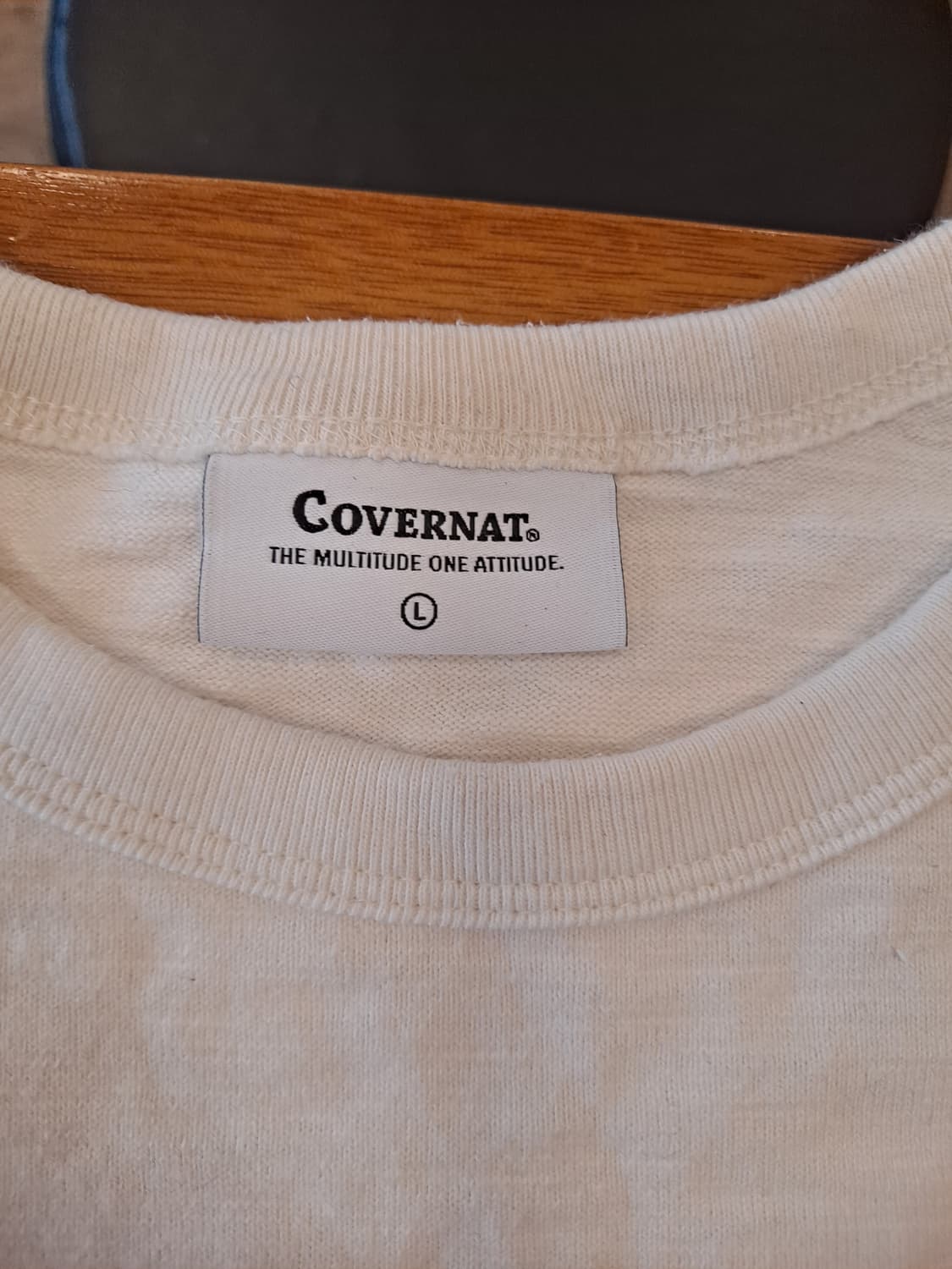 커버낫 웨일로고 슬럽 포켓반팔 에크루 L 상품이미지5