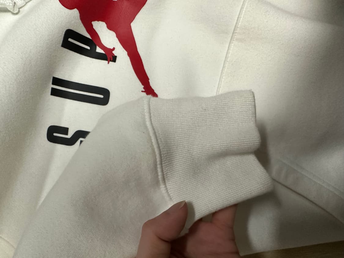 15fw 슈프림 조던 후드 화이트 상품이미지3