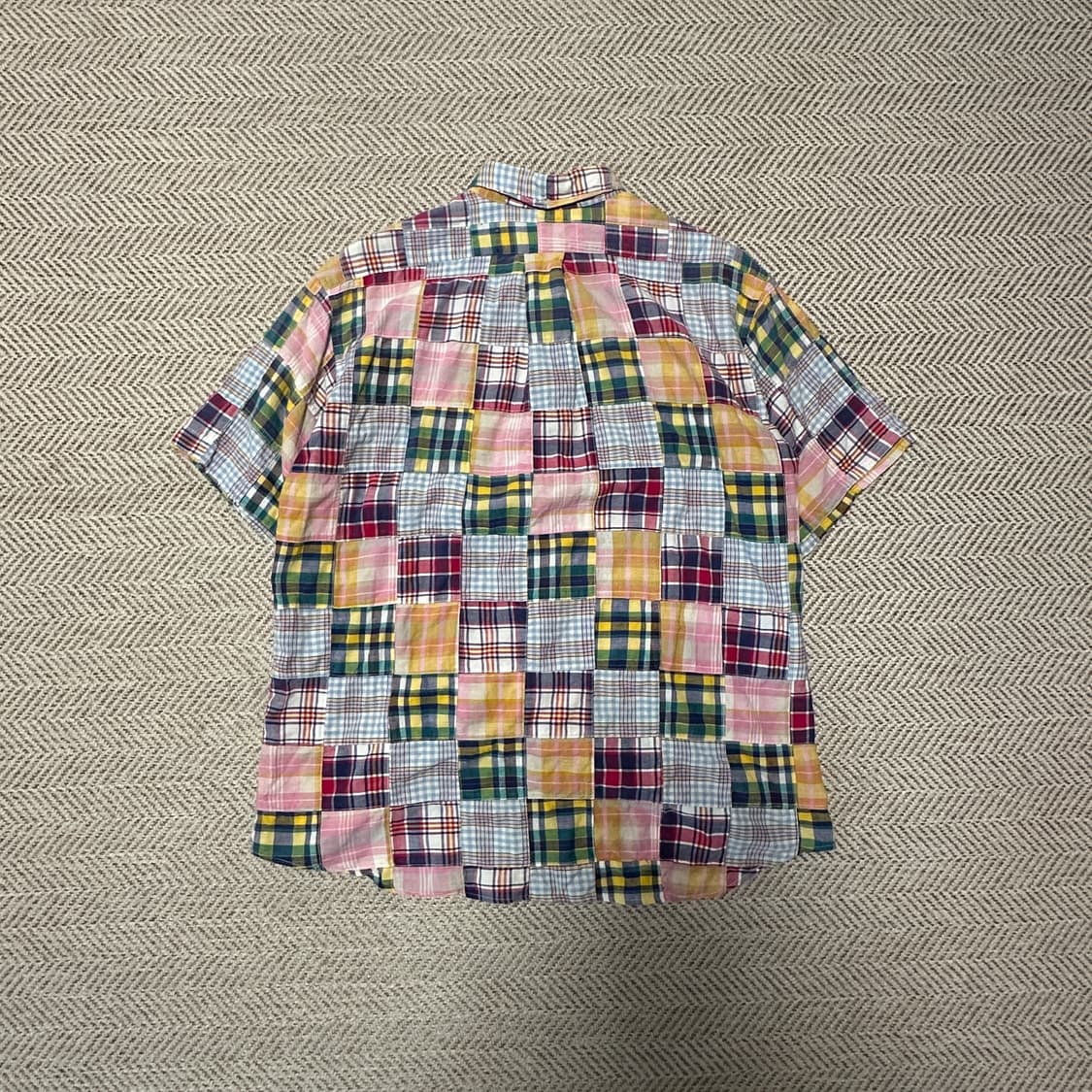 J. PRESS patchwork shirt 상품이미지2