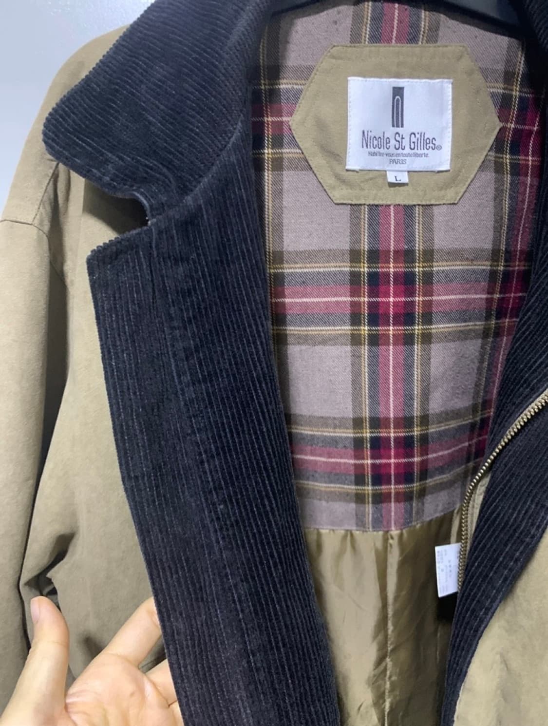 Nicole St Gilles 코듀로이 봄버 자켓 L 상품이미지6