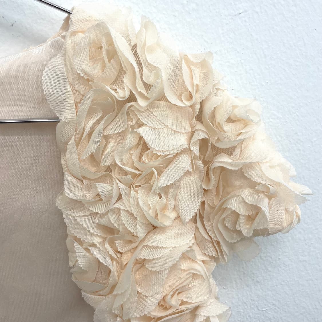 Cream floral bolero 상품이미지3