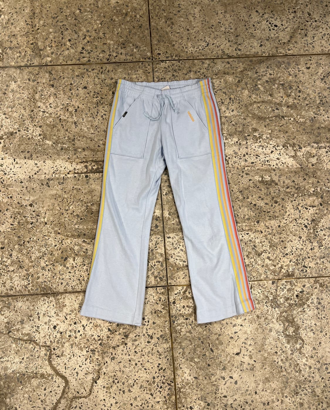 L) 아디다스 하늘색 삼선 트레이닝 팬츠 P105 상품이미지1