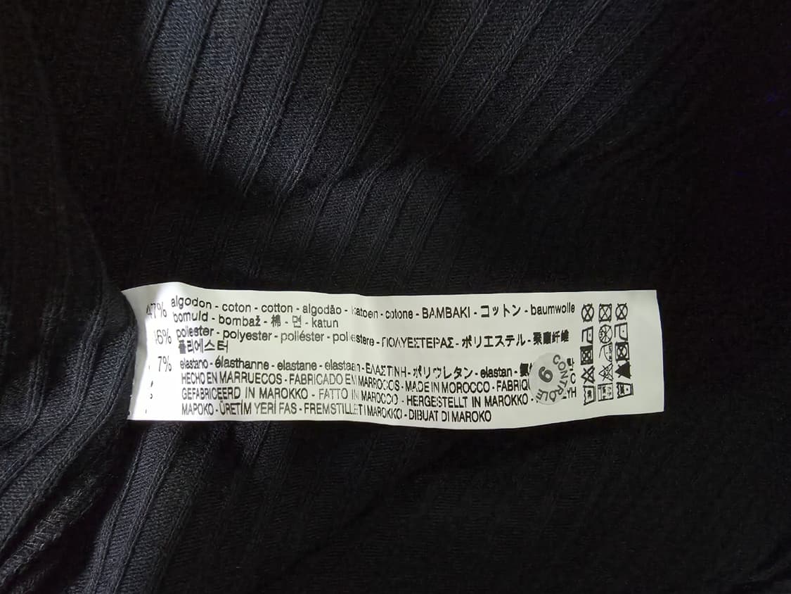 ZARA 자라 블랙 니트골지 점프수트 여성 L
 상품이미지10