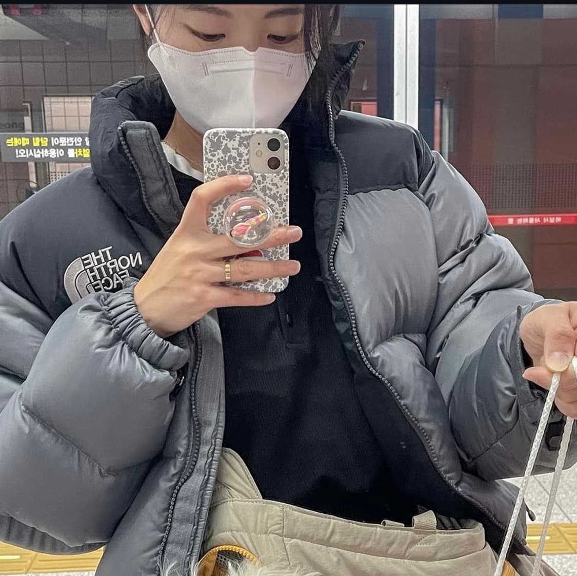 노스페이스 눕시 그레이 빈티지 상품이미지4