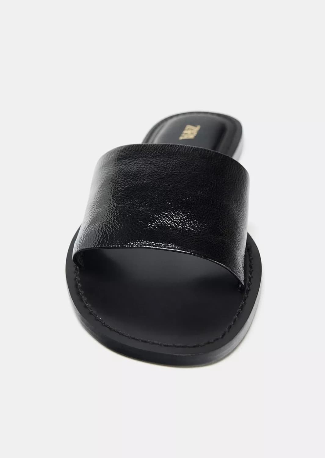 <새상품🖤>ZARA 자라 레더 블랙 샌들 슬리퍼 상품이미지2