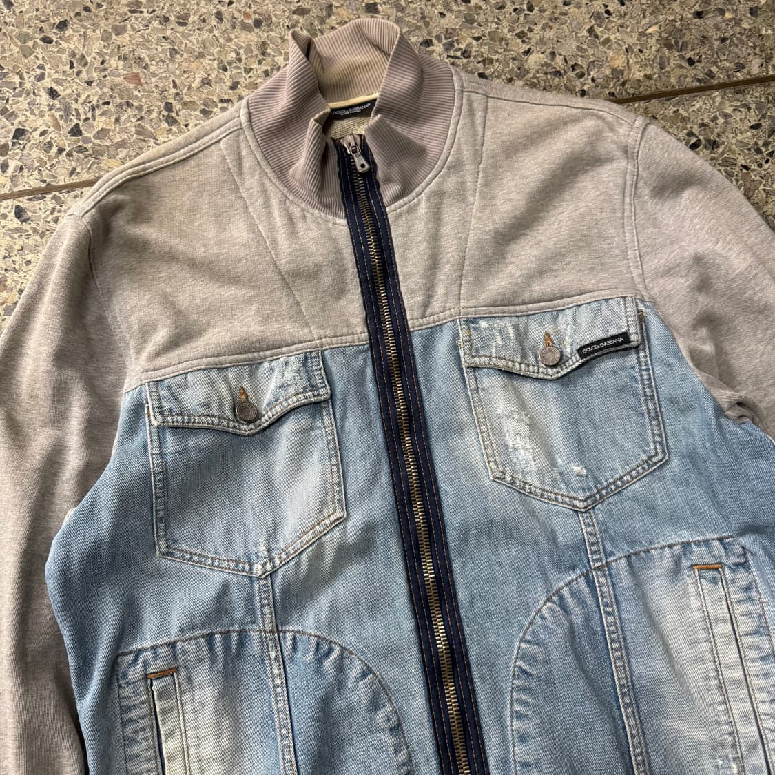 [XL] D&G 돌체앤가바나 데님 스웻 집업 자켓 상품이미지6