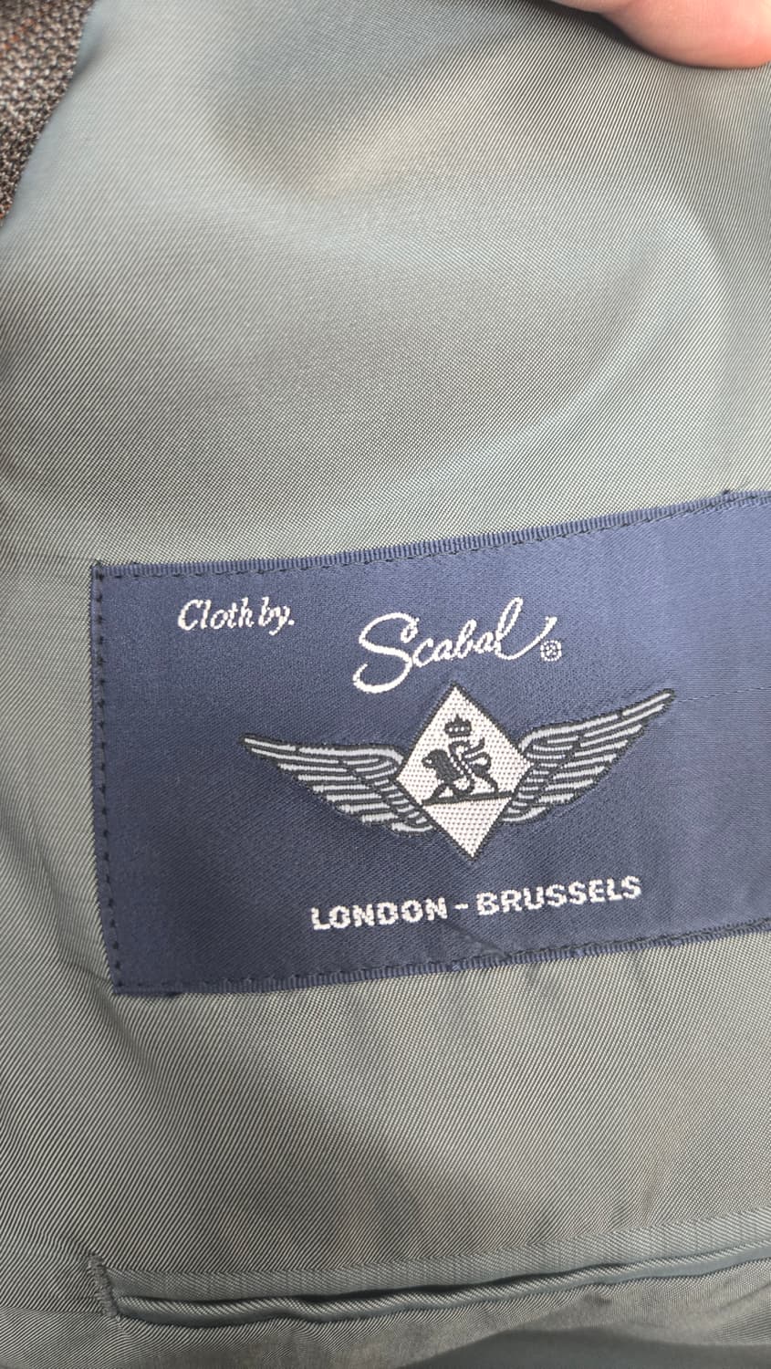 일본빈티지 스카발 원단의 맞춤제재 수트 상품이미지7