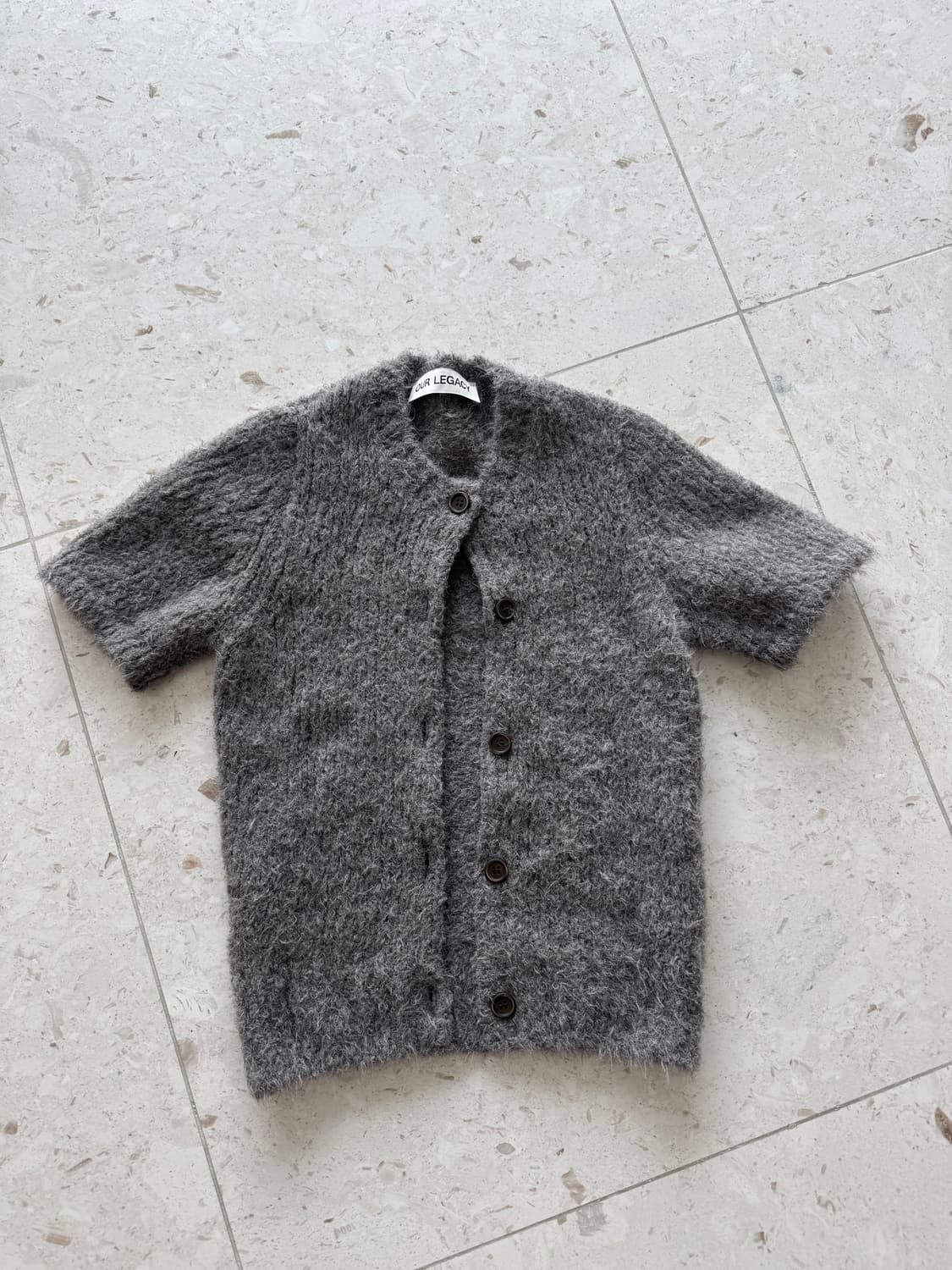 아워레가시 Our Legacy 슈렁큰 니트 가디건 32 그레이 상품이미지3