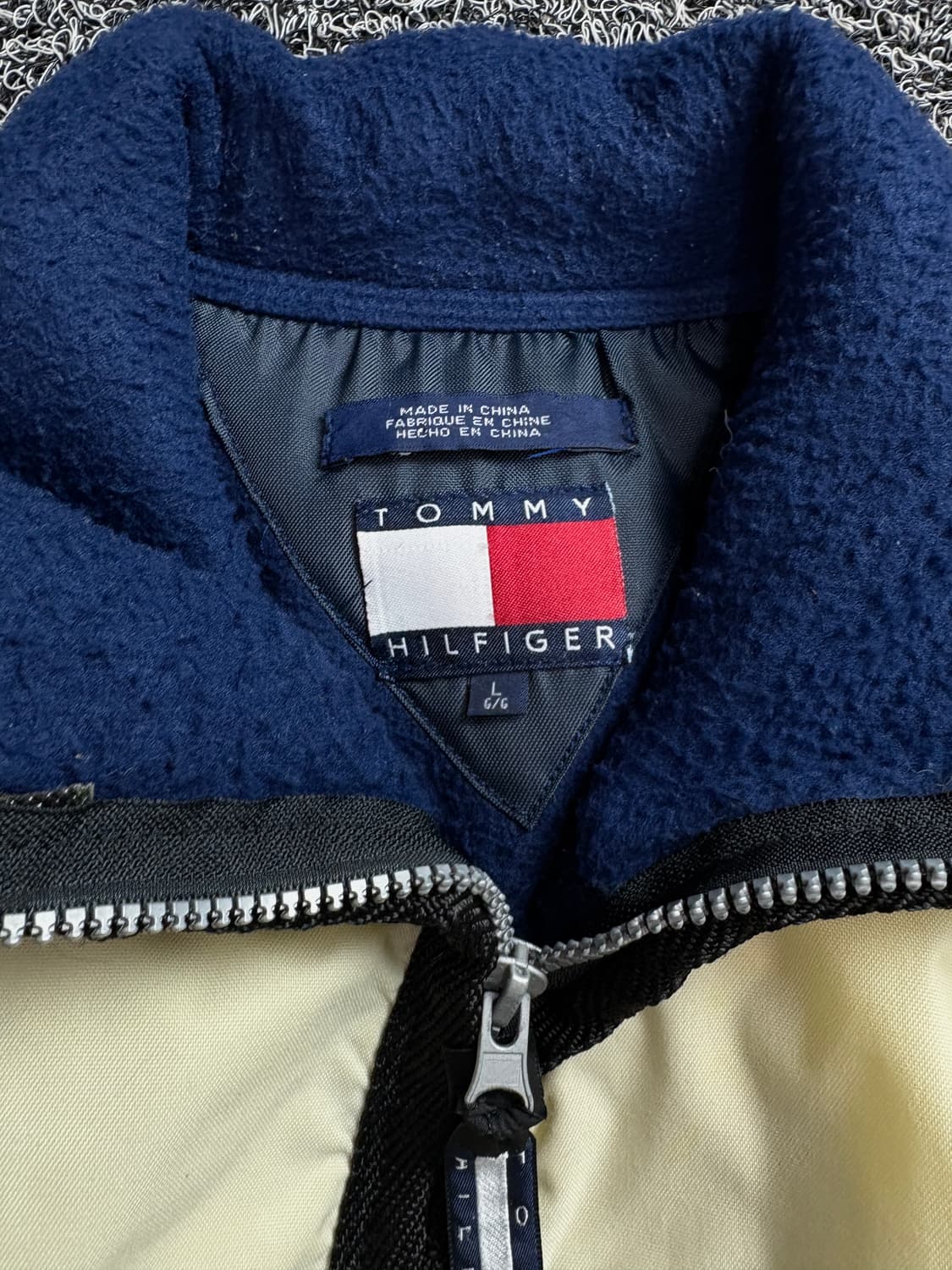 00s 타미힐피거 올드스쿨 배색 박시핏 점퍼 자켓 1708 상품이미지4