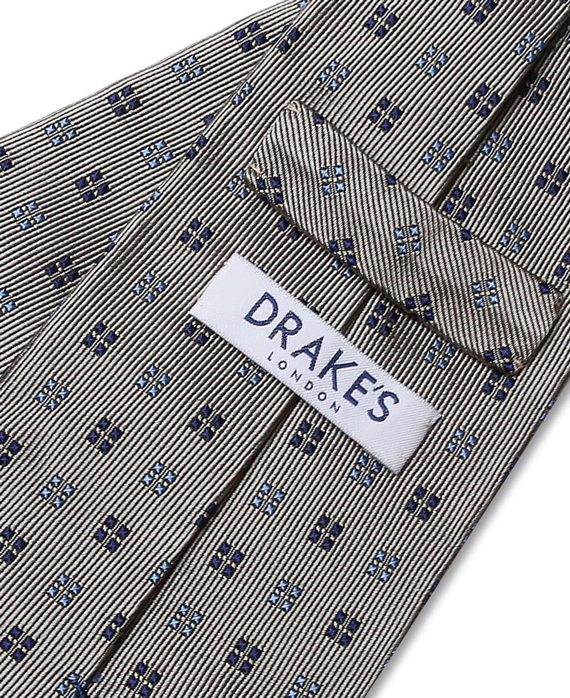 드레익스 [Drake's] 다이아몬드 패턴 영국 실크 타이 상품이미지5