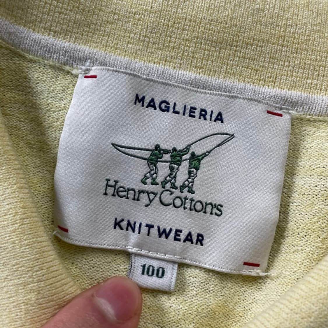 100 헨리코튼 카라 니트 상품이미지3