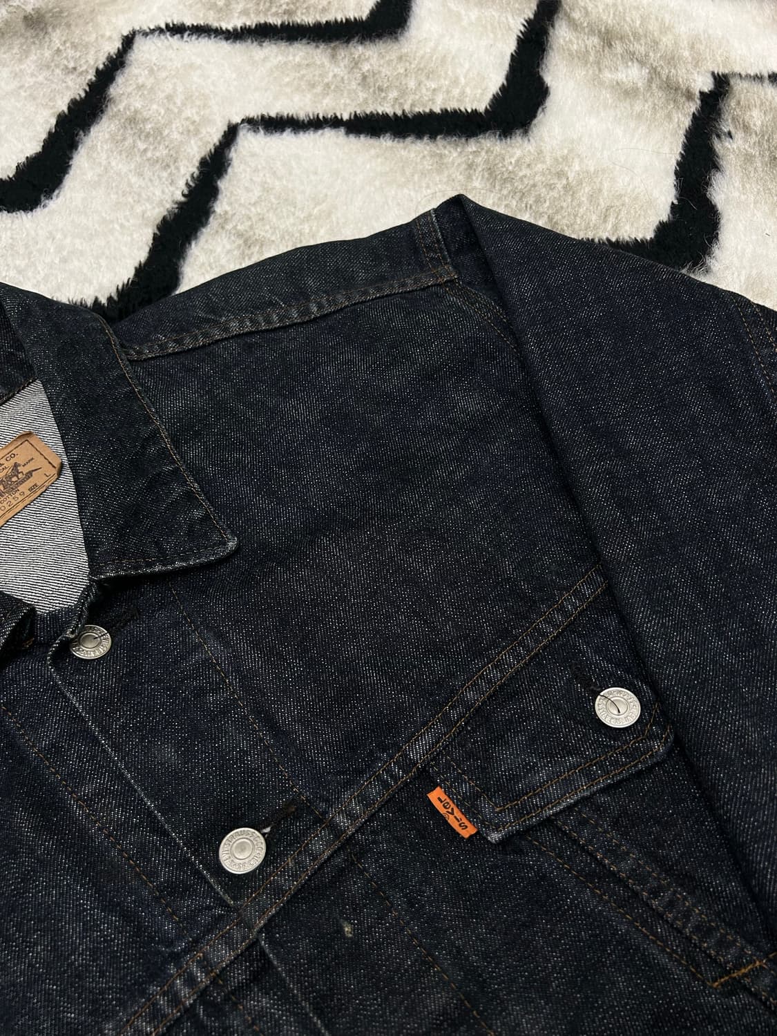 [L]리바이스 80s 오렌지탭 오버핏 데님 자켓/인디고/일본판 상품이미지1