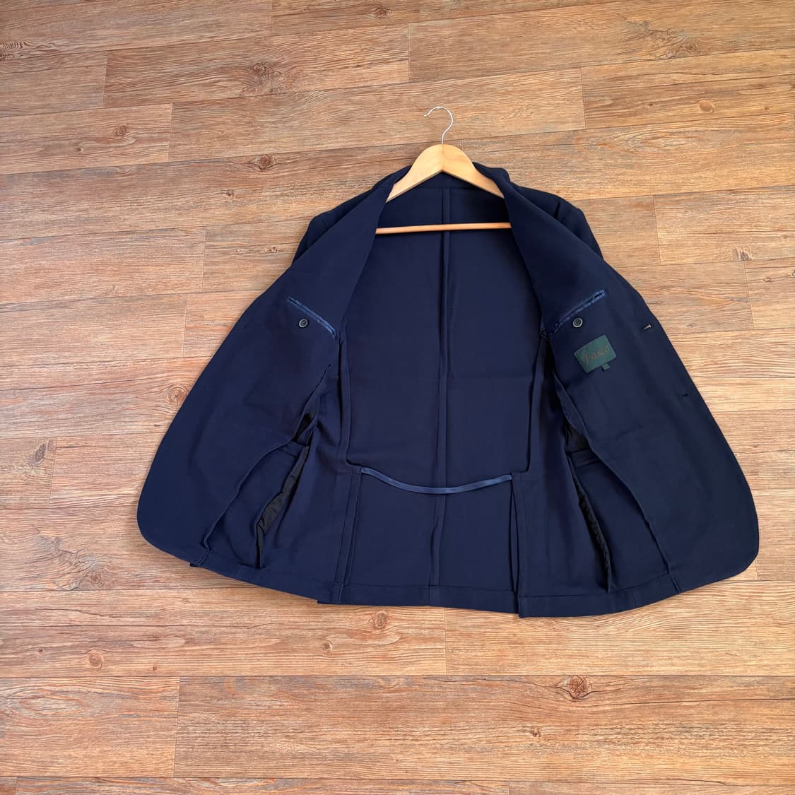 새제품급 파스코 슬림 자켓 95 네이비 스판 간절기 상품이미지6