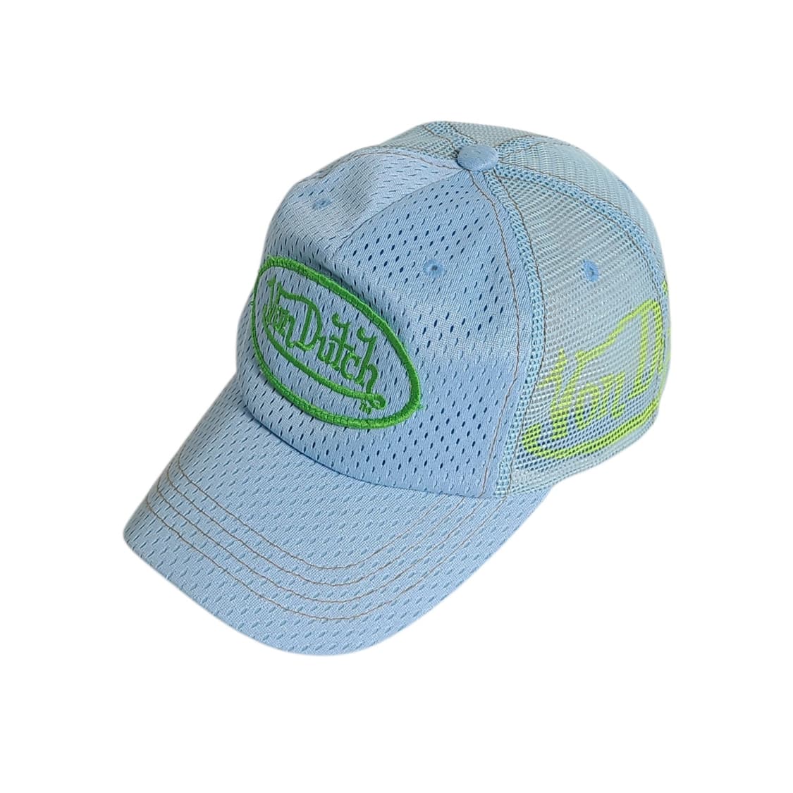 VonDuTch) 본더치 Y2K 사이드 로고 메쉬캡 스카이블루 상품이미지2