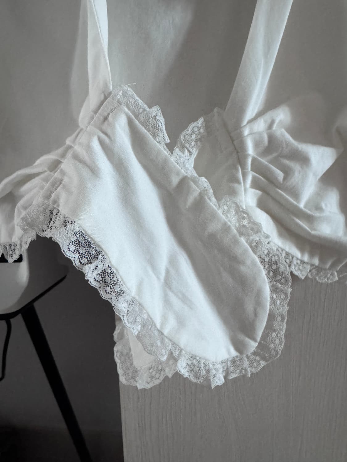 프레클 lace trim crop blouse 판매합니다  상품이미지4