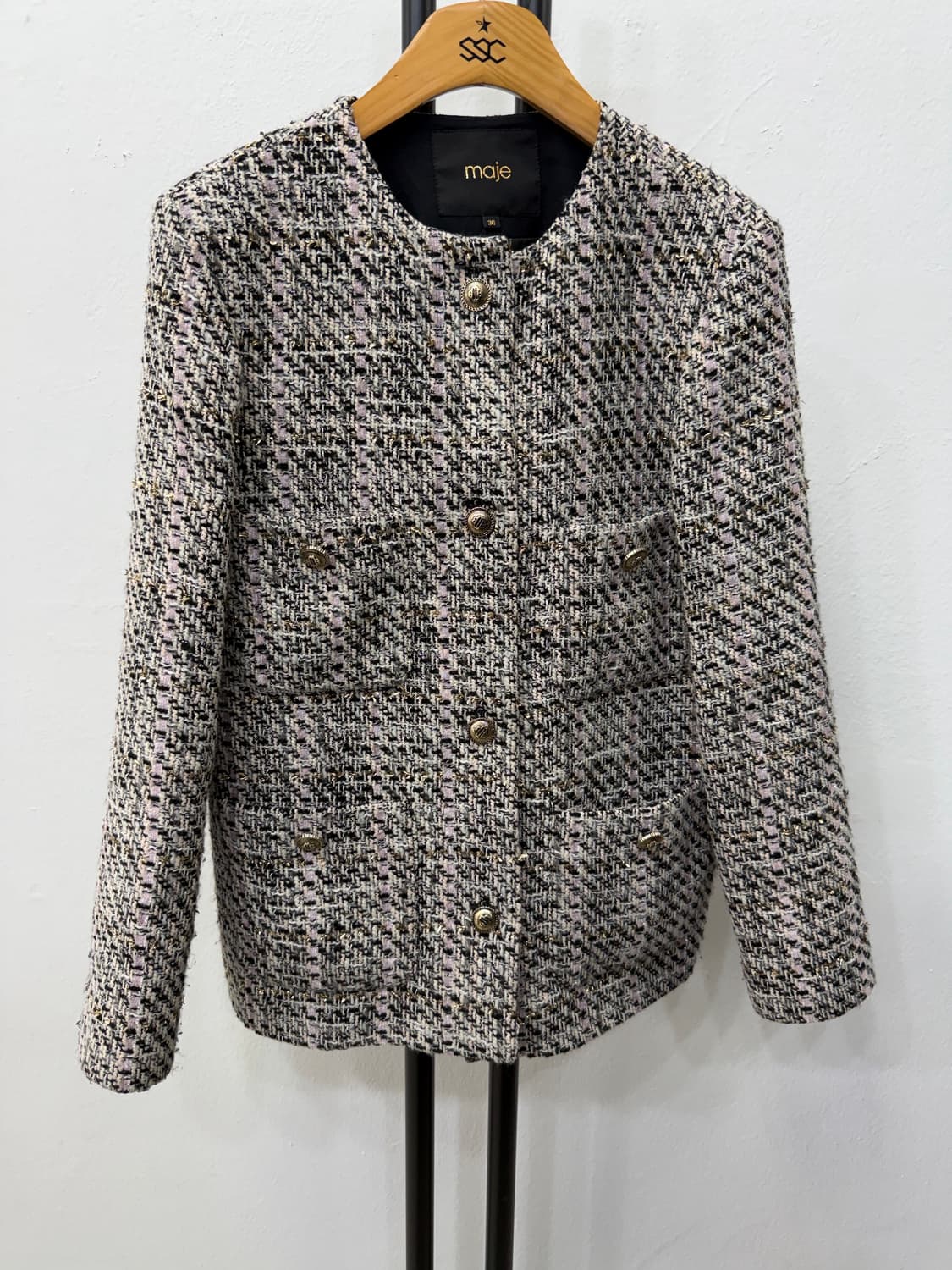 정품) 마쥬 여성 트위드 자켓 36 상품이미지1