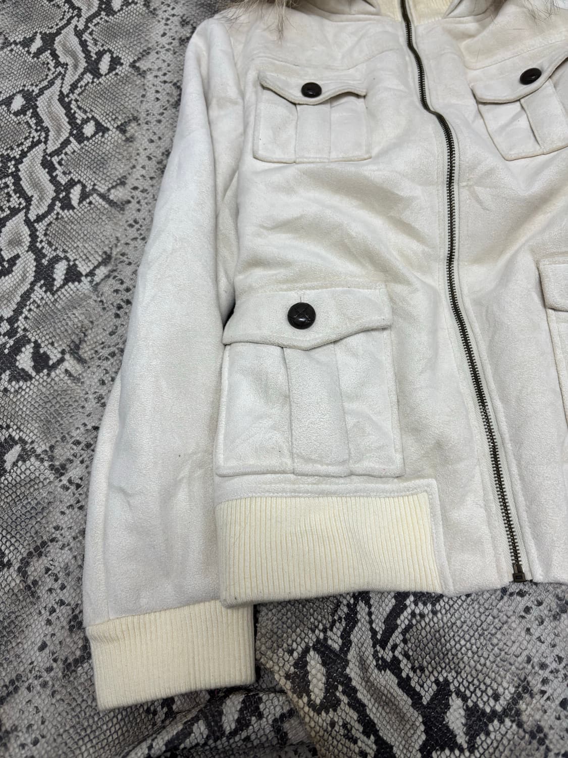 [00‘s]Multi Pocket Fur Hoodie Jacket 상품이미지2