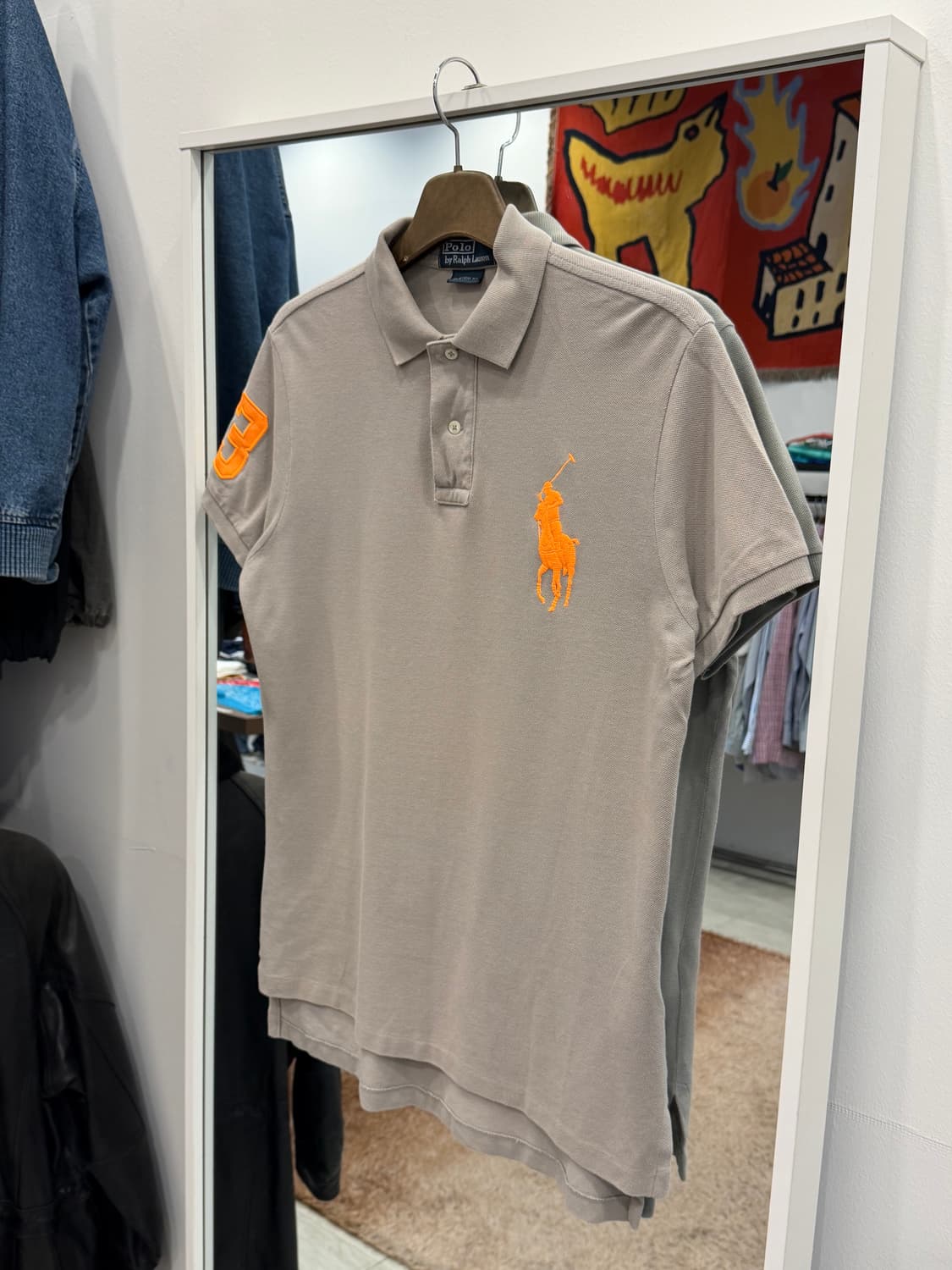 Polo RL 폴로 랄프로렌 빅포니 pk 반팔 티셔츠 (beige) 상품이미지1