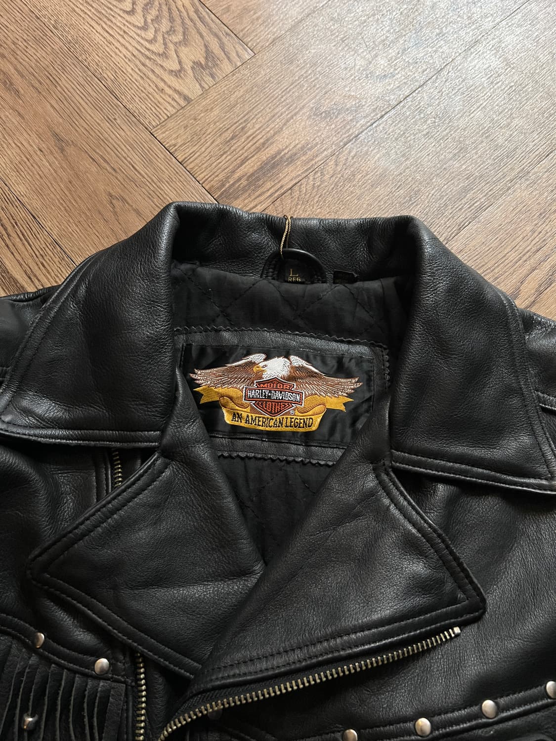 [L]90's 할리데이비슨 로드킹 프린지 라이더 자켓 상품이미지2