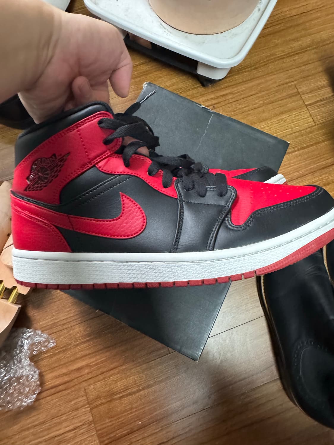 나이키 에어조던1 미드 브레드 밴드 2020 554724-074 270사 상품이미지3