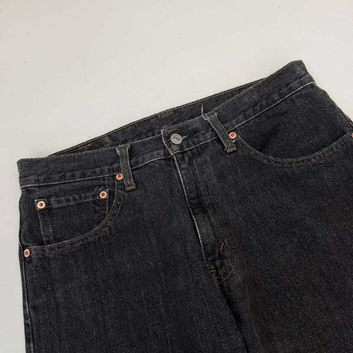 리바이스 533 와이드 흑청 33사이즈(허리41cm) 상품이미지4