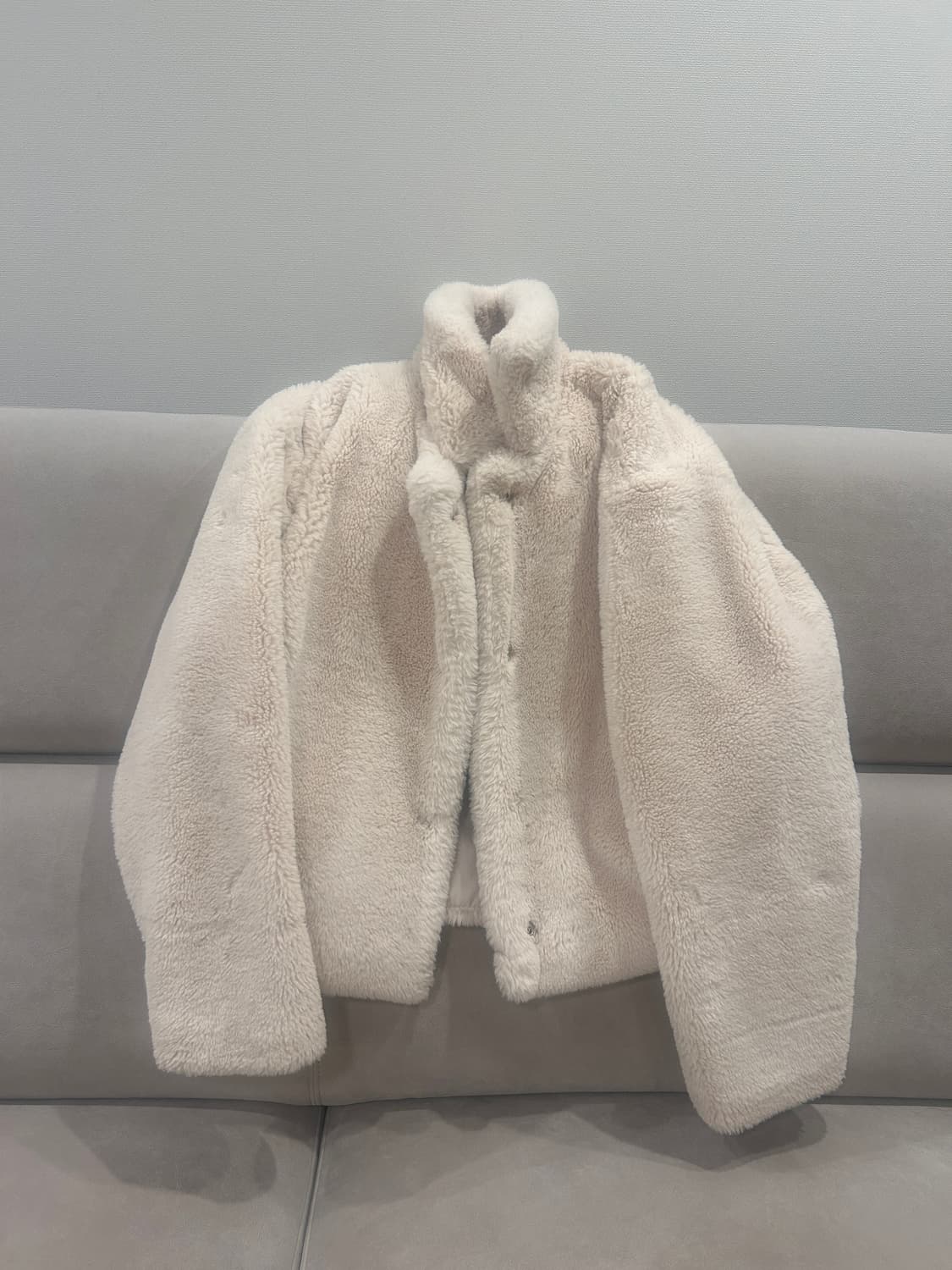 벨벳언더그라운드 에코 퍼 자켓 아이보리 상품이미지2