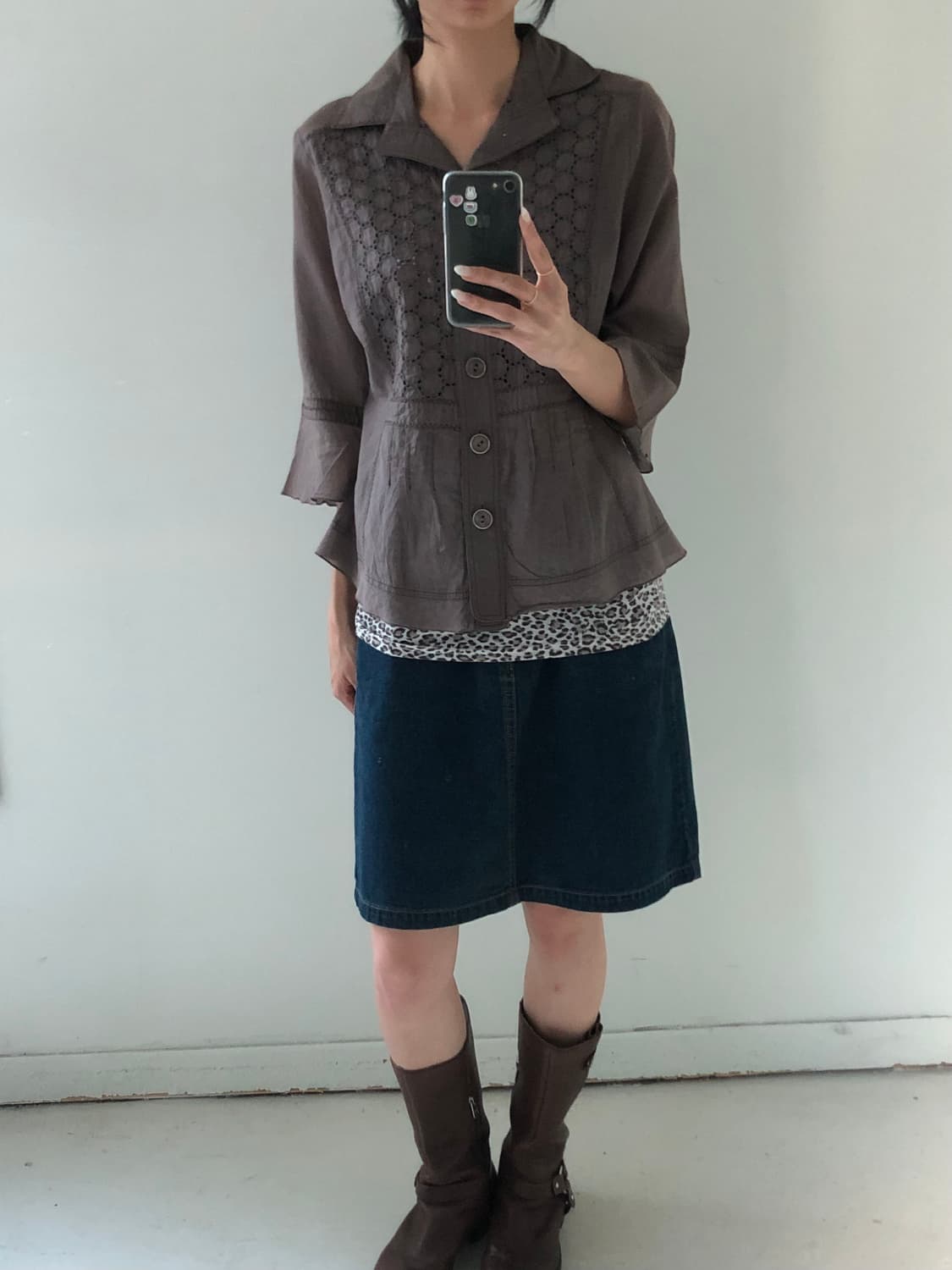 일본빈티지 린넨 셔츠자켓 상품이미지4