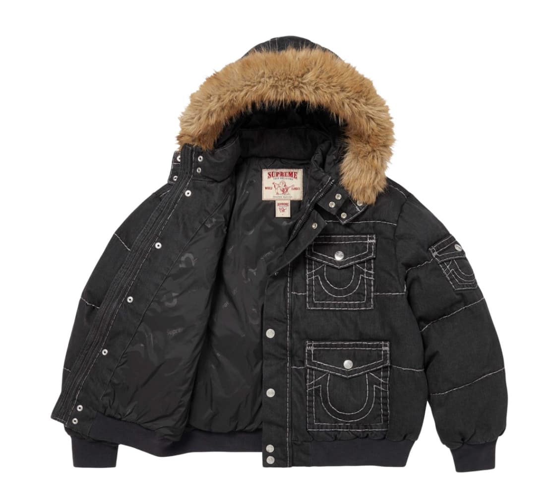 슈프림 x 트루릴리전 퍼피 자켓 블랙 패딩 -25fw 상품이미지2