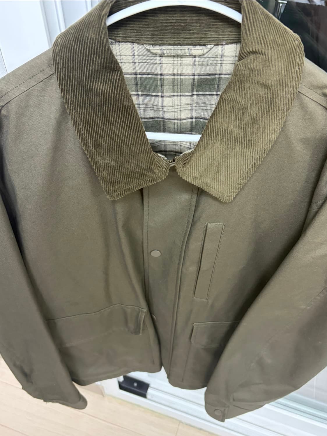 유니클로 퍼프테크 유틸리티 자켓 L 바버맛 상품이미지4