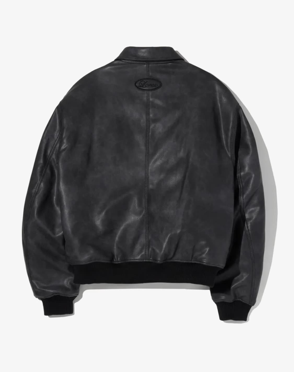 로어즈 LORES Script Faux Leather Bomber 자켓 상품이미지2