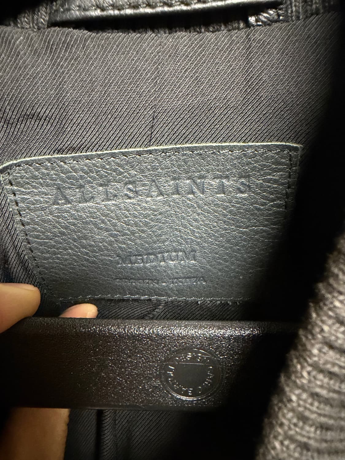 올세인츠 가죽 바시티자켓 M 상품이미지2