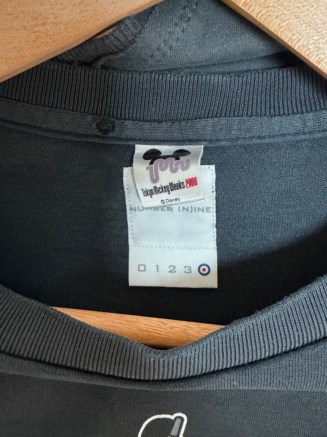 넘버나인 미키 2000년 오리지널 초판 티셔츠 상품이미지3