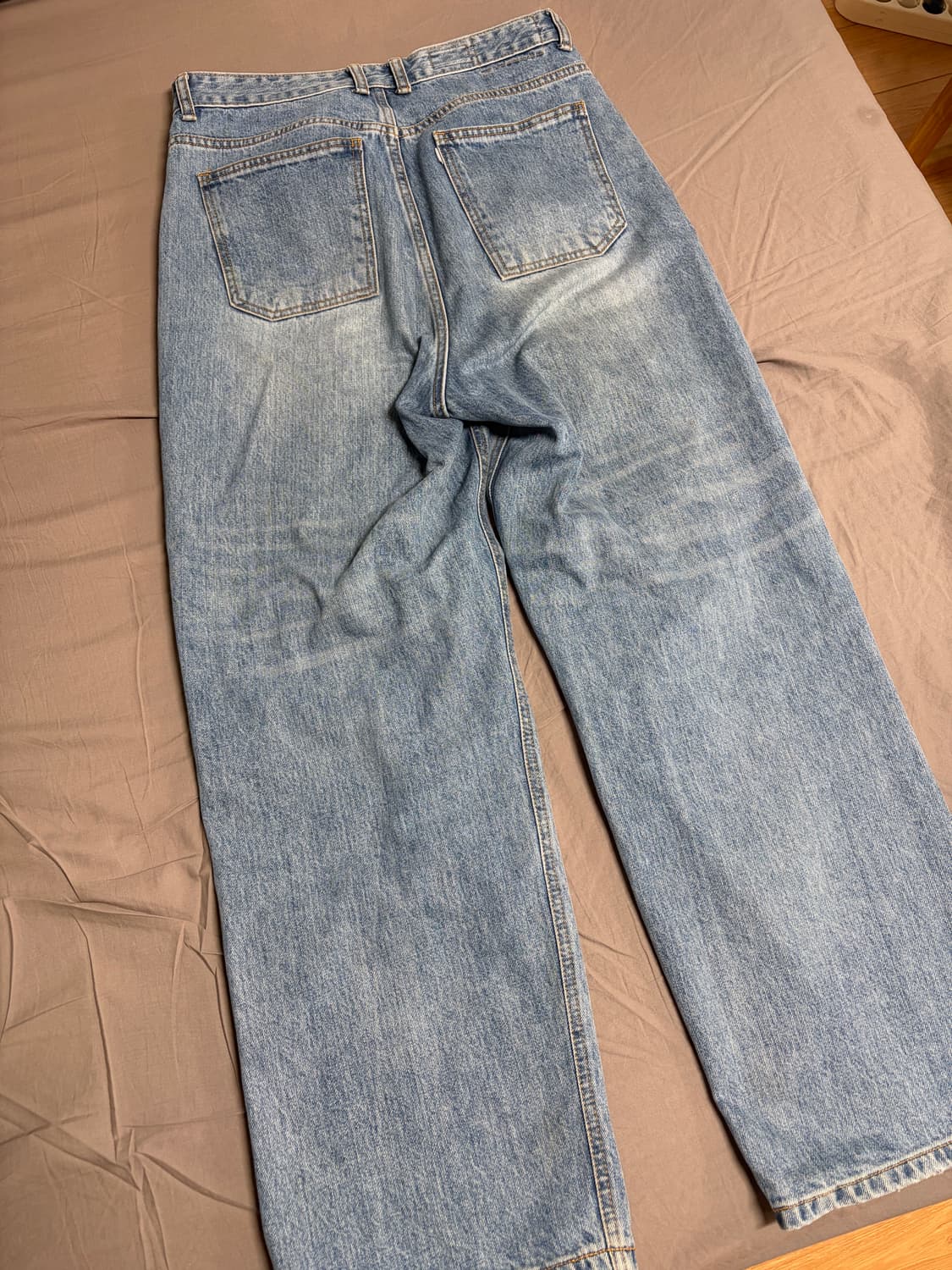 유스 21fw 와이드데님 미디엄블루 상품이미지2