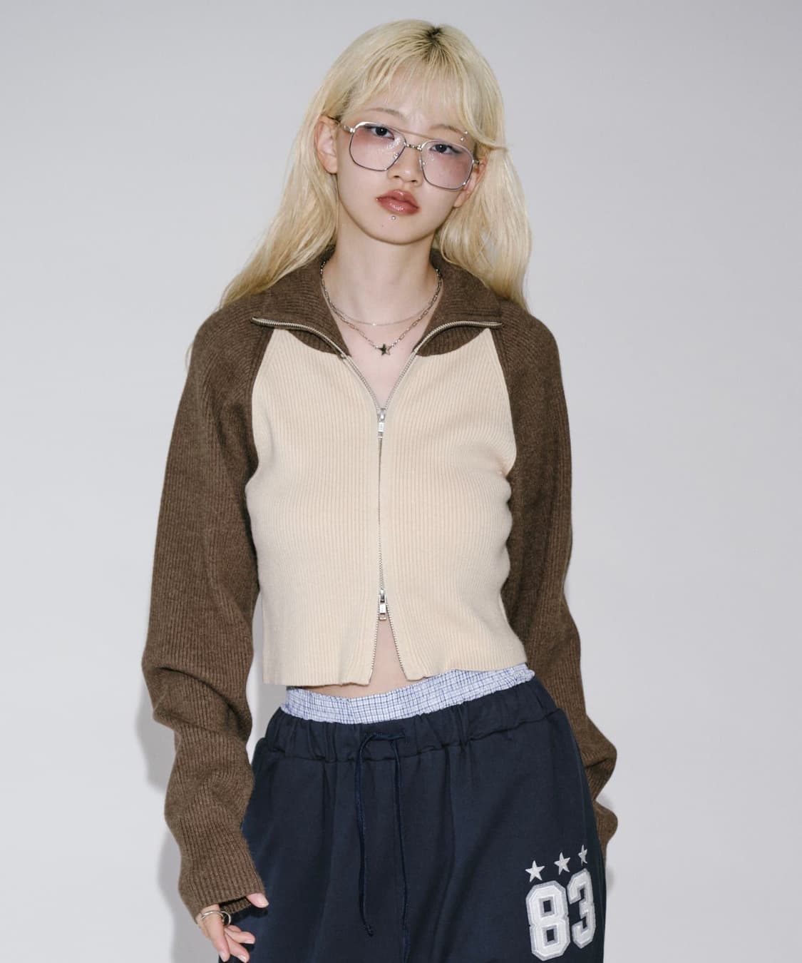 WHO'S WHO gallery Raglan Zip Knit 상품이미지3