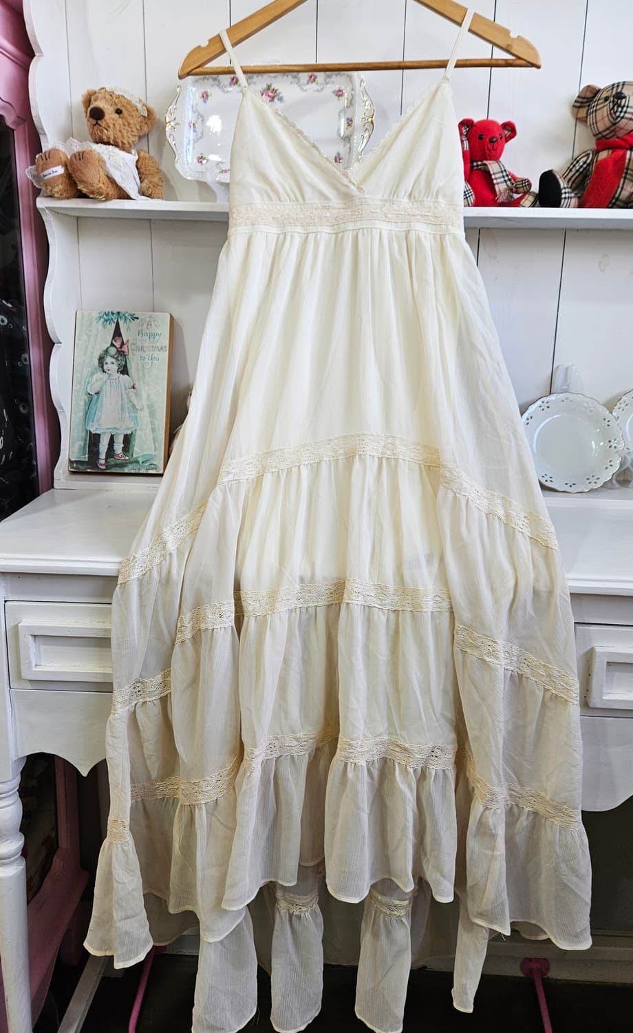 잉그니(INGNI) 레이스 티어드 롱원피스 상품이미지6