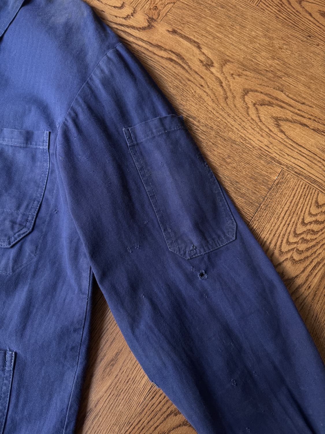 [L]암 포켓 헤링본 트윌 프렌치 워크 자켓 상품이미지6