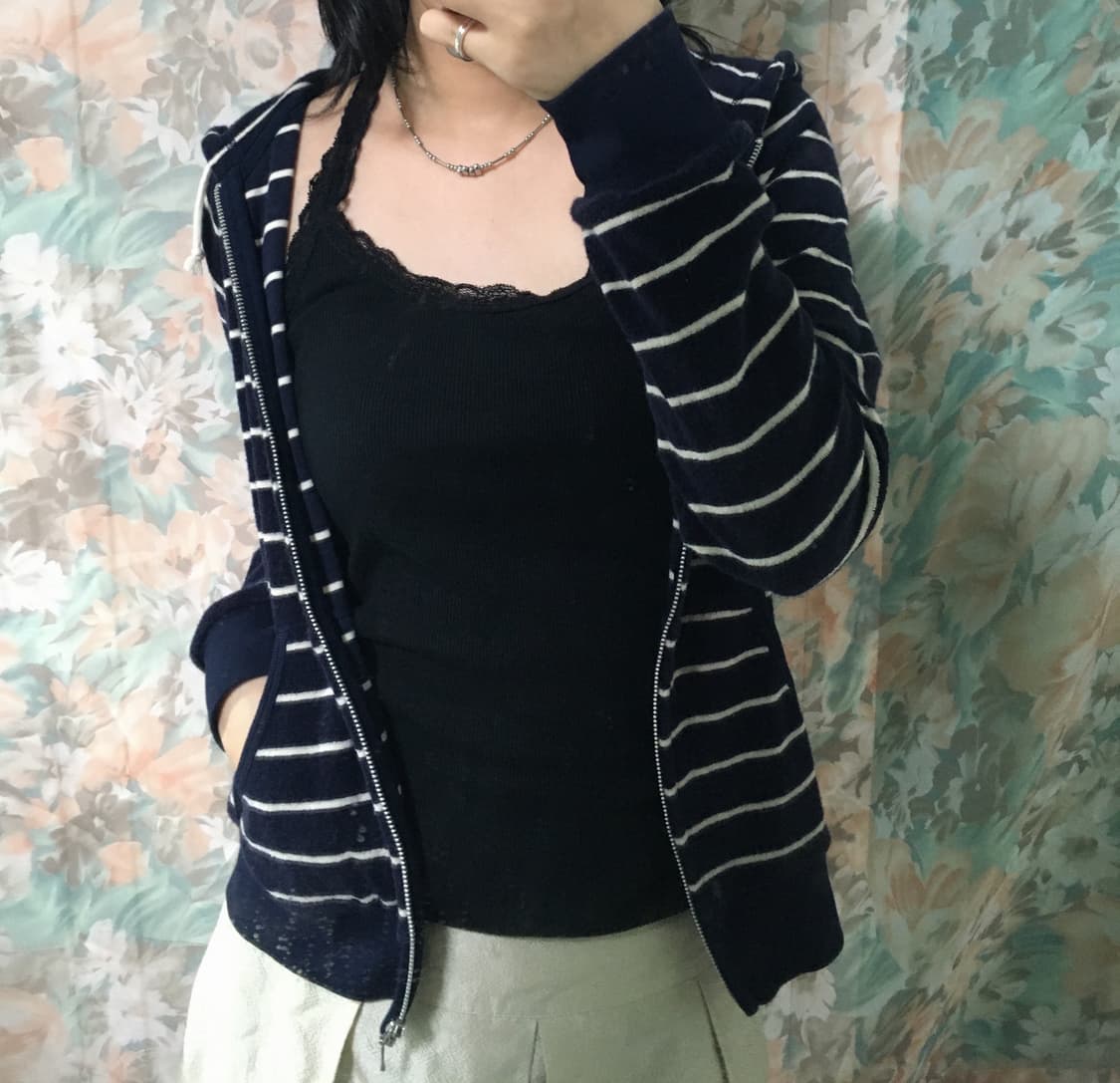 Japanese vintage Stripe hood 상품이미지3