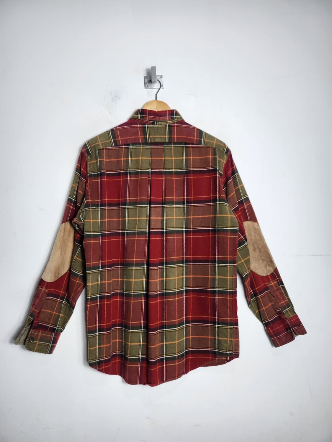 M 폴로 랄프로렌 엘보우 페더패치 웨스턴 체크 셔츠 상품이미지6