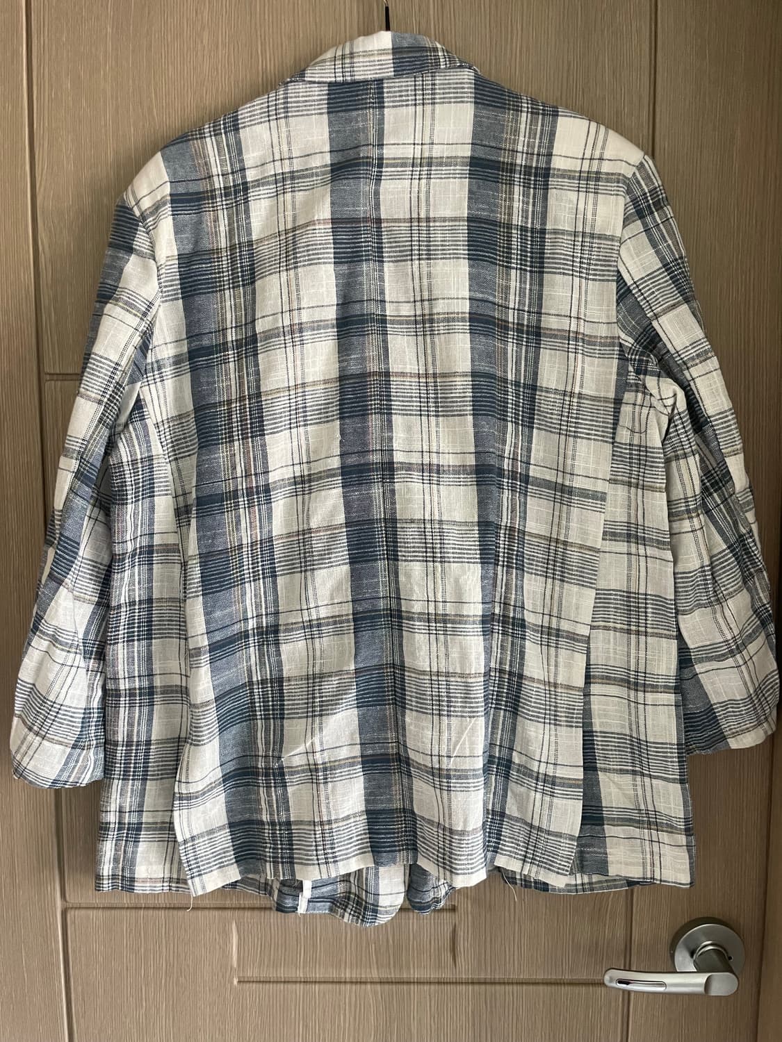 AI makes cloth 너디 체크 자켓 상품이미지5