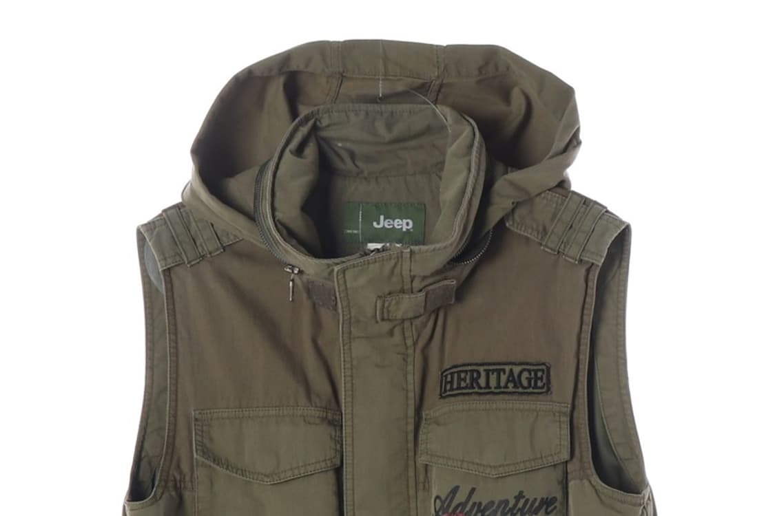 Jeep 리티지 후드 밀리터리 멀티포켓 베스트 L 상품이미지3